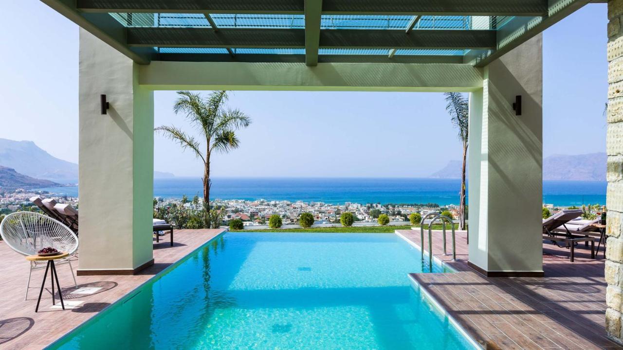 Villa Emilia I Luxury, Amazing Seaview, Next To The Town Κίσσαμος Εξωτερικό φωτογραφία